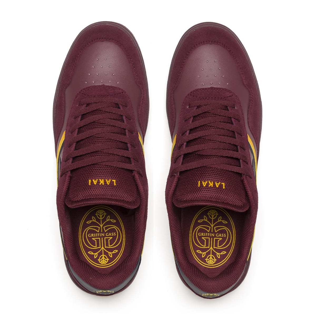Lakai Skateboard Shoes Terrace Burgundy Suede - Image 3