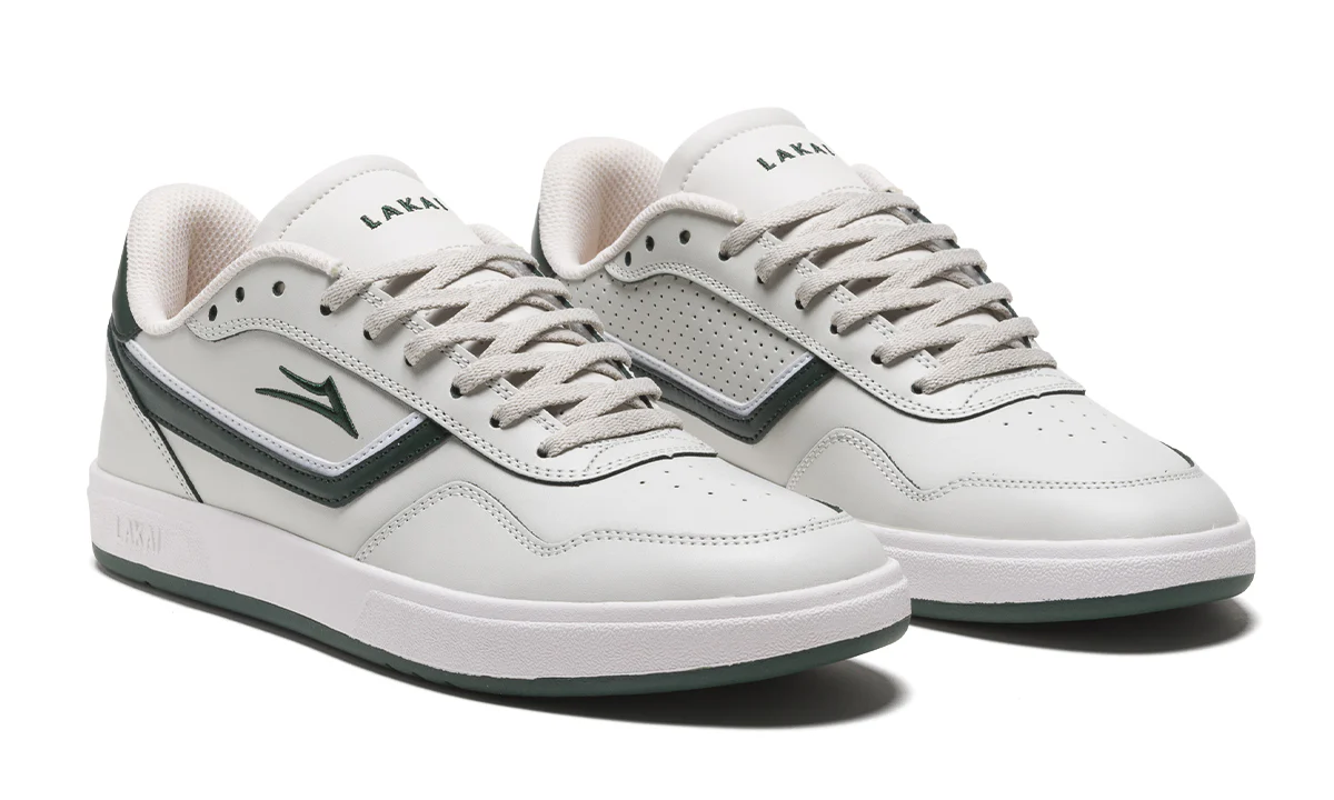 Lakai Skateboard Shoes Terrace Cream/Pine Leather