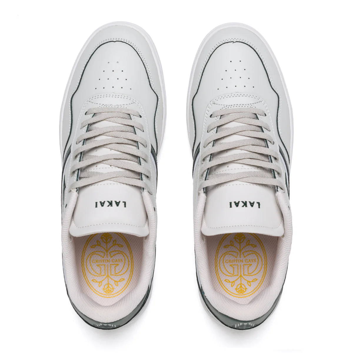 Lakai Skateboard Shoes Terrace Cream/Pine Leather - Image 3