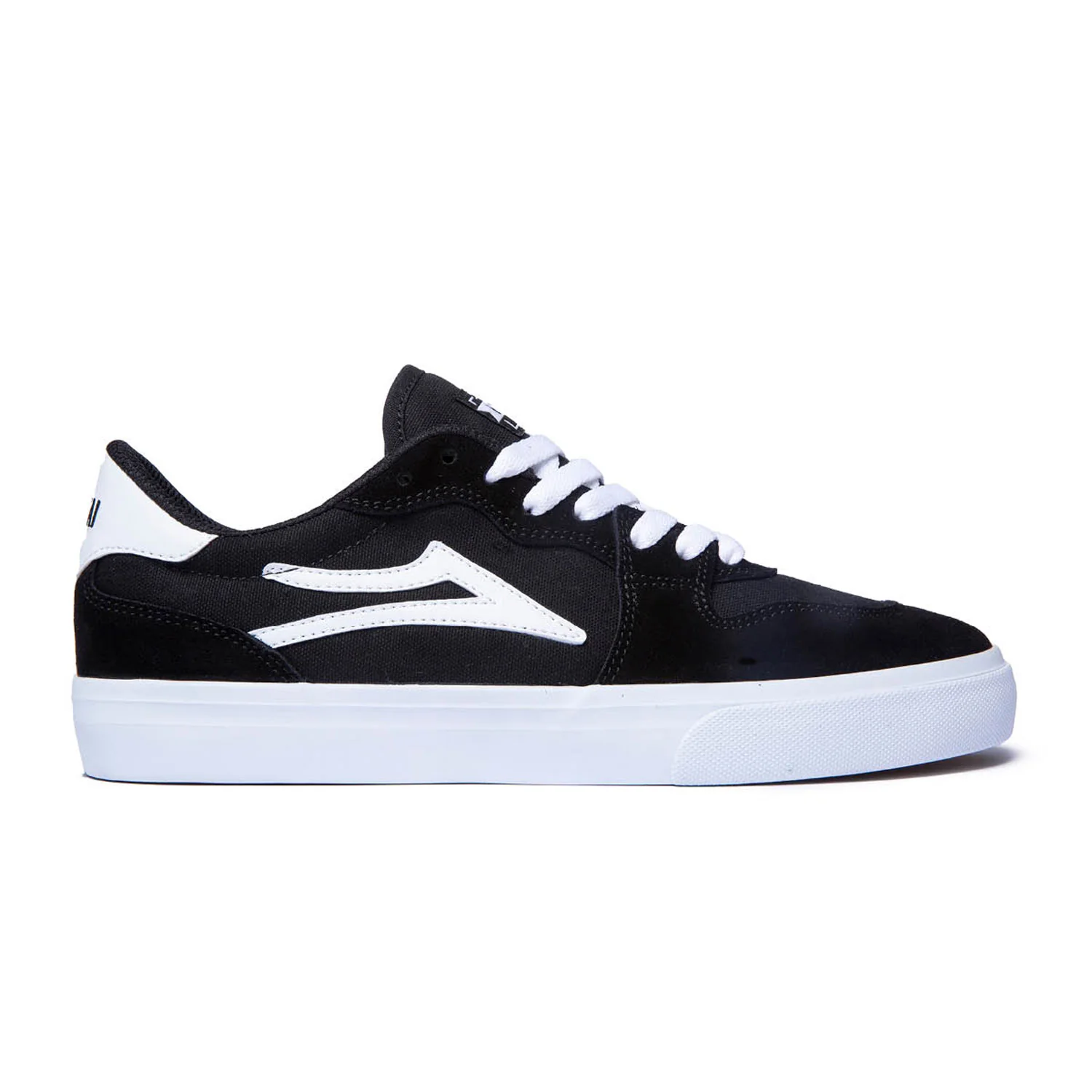 Lakai Skateboard Shoes York Black/White Suede