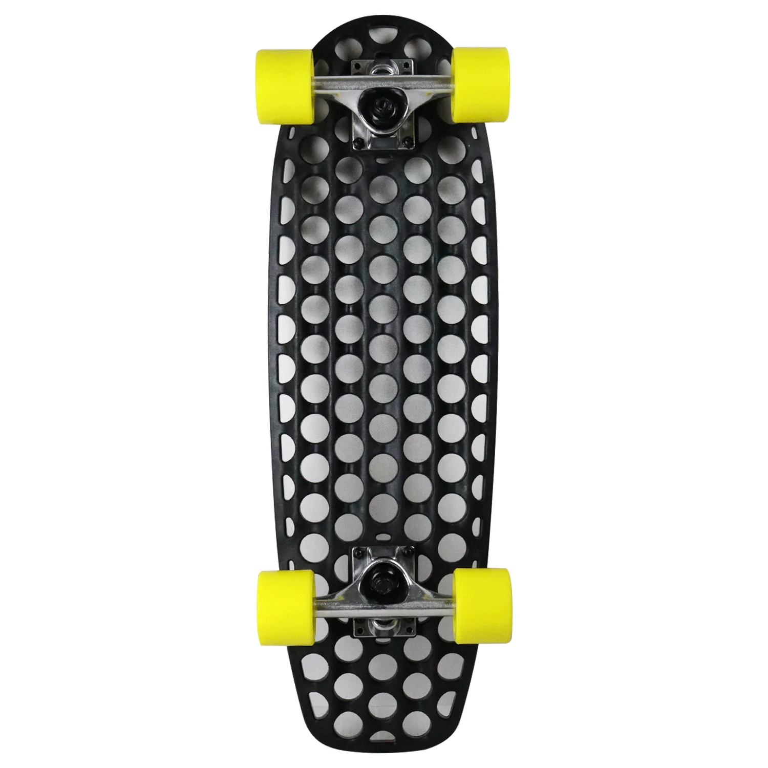 Lander Recycled Skateboard Cruiser Complete Rio 7.75" with 59mm Yellow Wheels - Image 2
