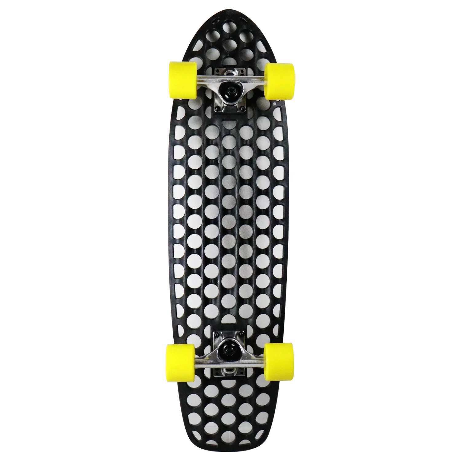 Lander Recycled Skateboard Cruiser Complete Rodeo 8.0" with 59mm Yellow Wheels - Image 2