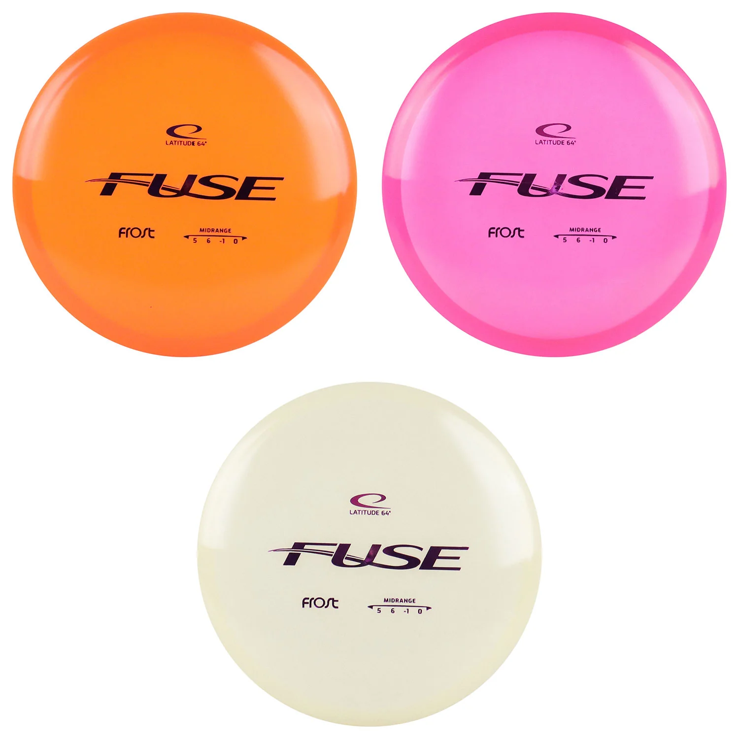 Latitude 64 Disc Golf Frost Fuse Midrange Disc 5/6/-1/0 - Choose Exact Disc
