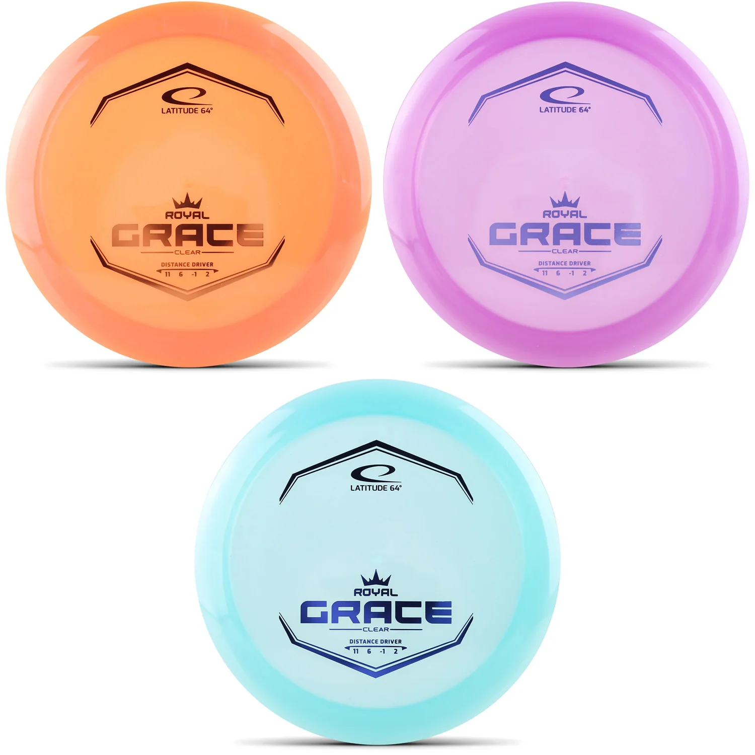 Latitude 64 Disc Golf Royal Clear Grace Distance Driver 11/6/-1/2 - Choose Exact Disc