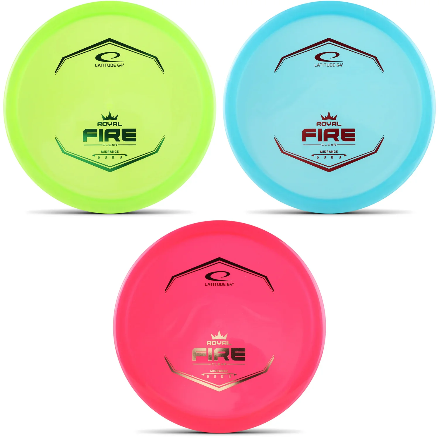 Latitude 64 Royal Clear Fire Midrange Disc 5/3/0/3 - Choose Exact Disc