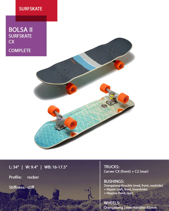 Loaded Boards Carver Bolsa II CX Surfskate Complete - Image 4