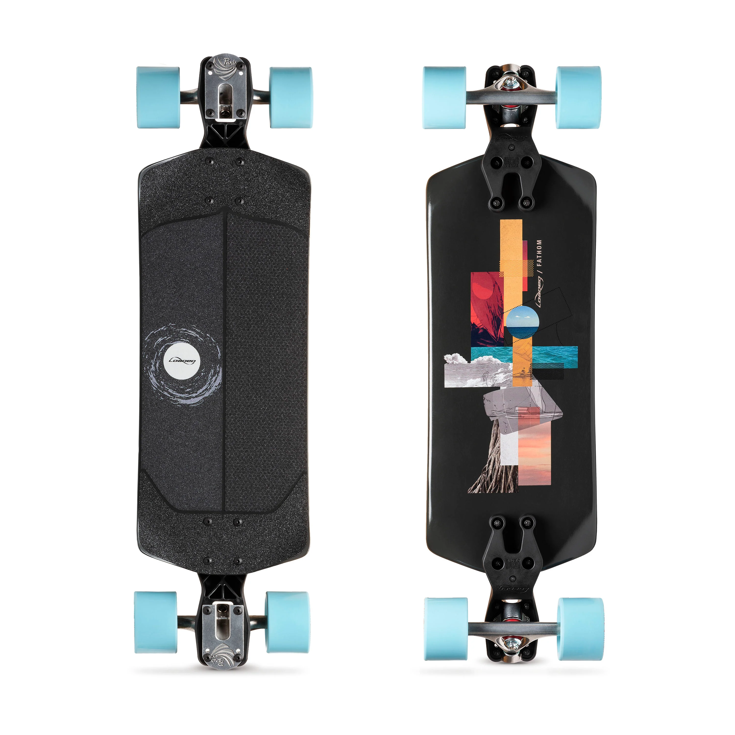 Loaded Boards Fathom Complete with Zee Brackets and Orangatang Caguamas - Image 2