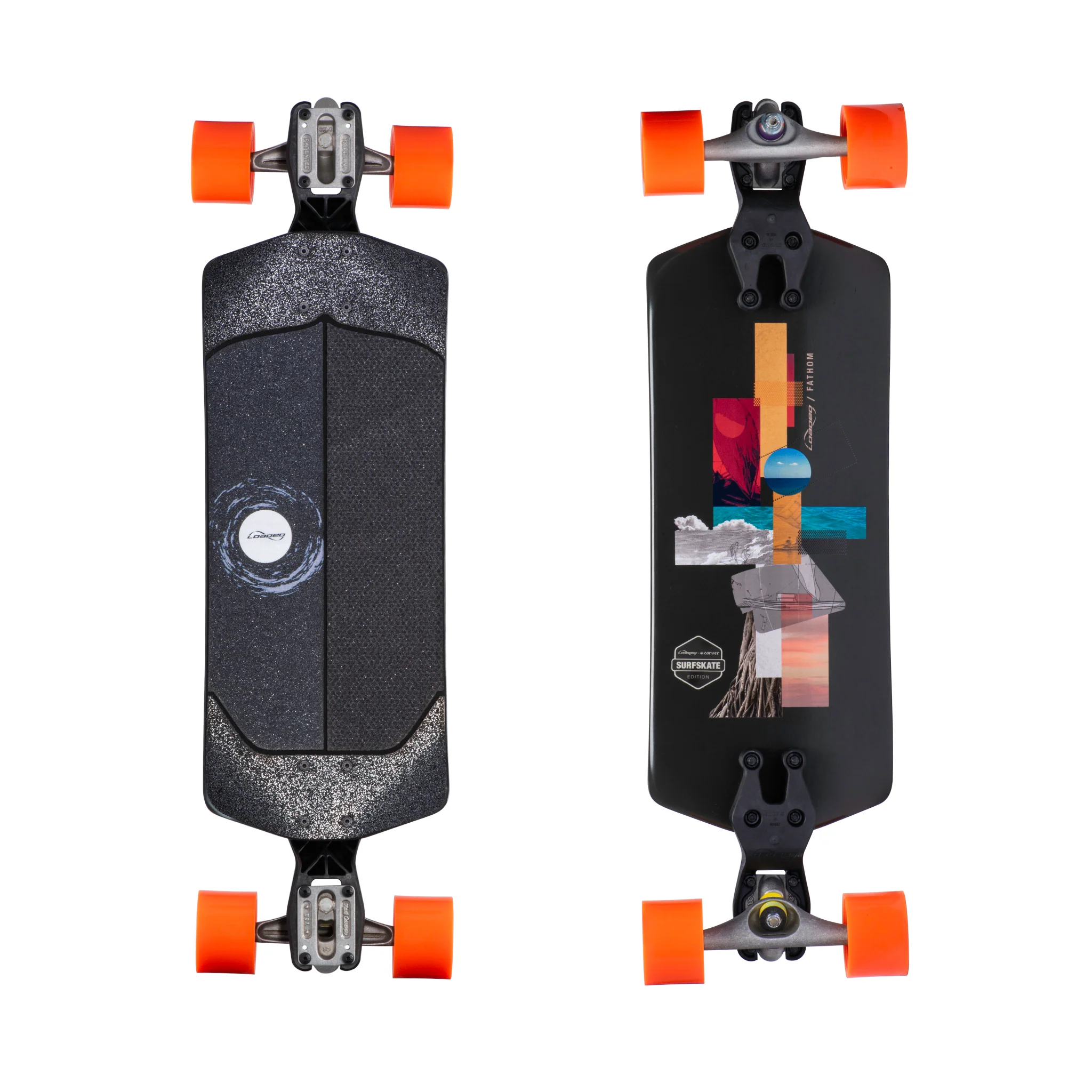 Loaded Boards Fathom Surfskate Complete; Zee Bracket, Carver Trucks and Orangatang Kegels - Image 3