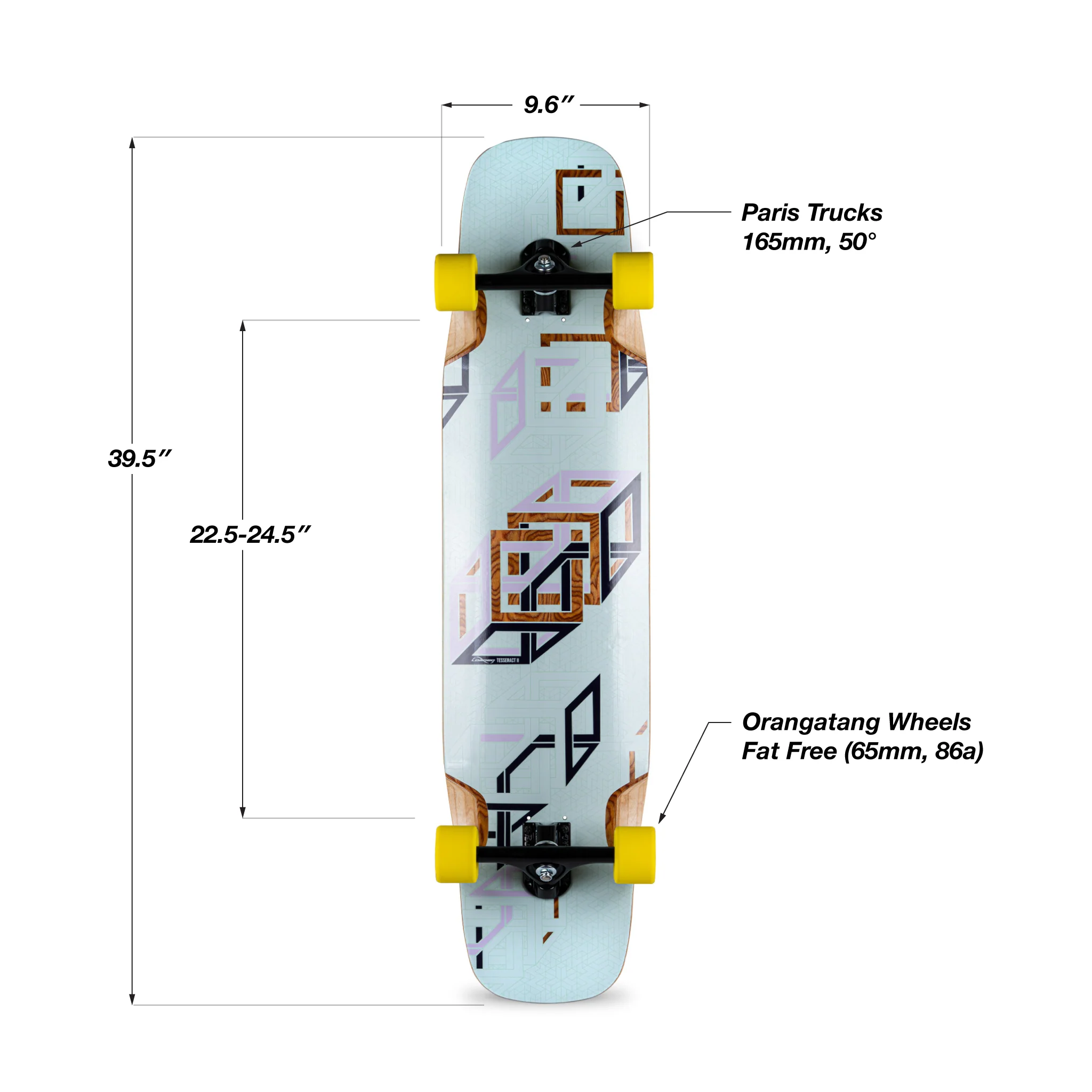 Loaded Longboard Complete Tesseract II Spectra 9.6" x 39.5" - Image 2