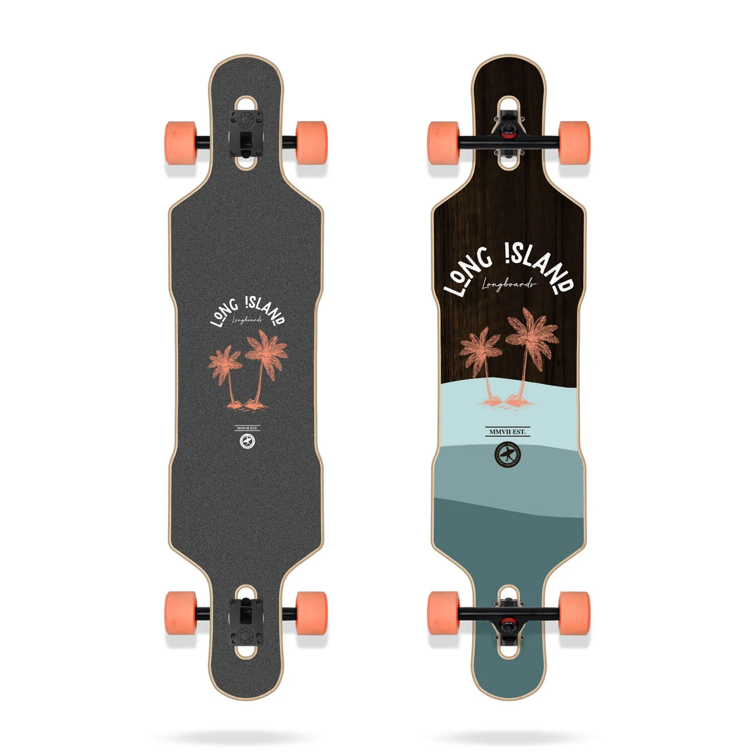 Long Island Longboards Stamp Drop Through 9.95" x 41.65"