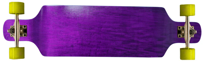 Longboard Complete - Drop Down 9.4 x 38 Purple Concave Maple Symmetrical Shape