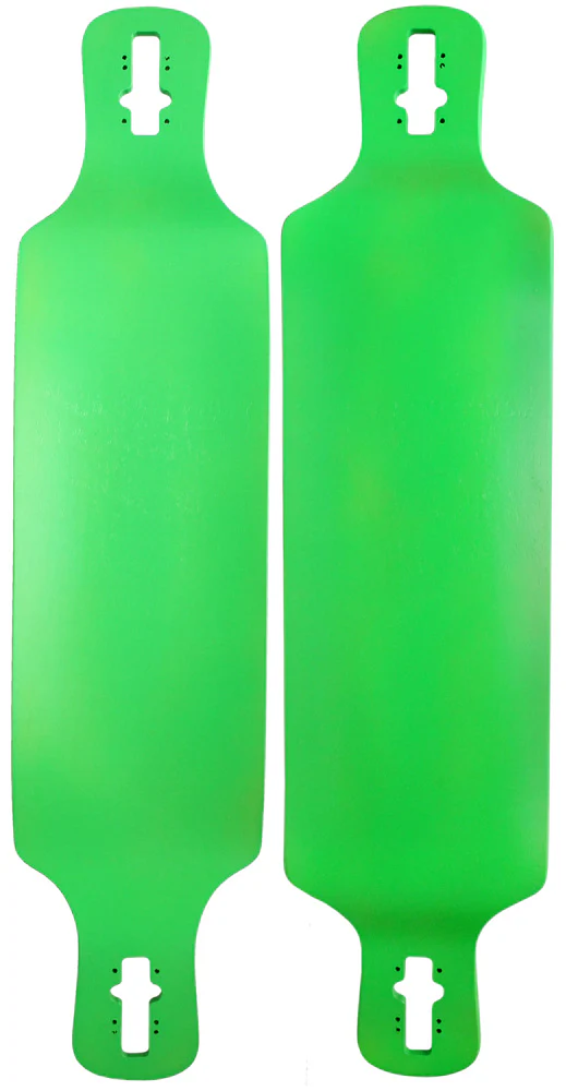 Longboard Moose Drop Down/Through Deck 9.75" x 41" Neon Green