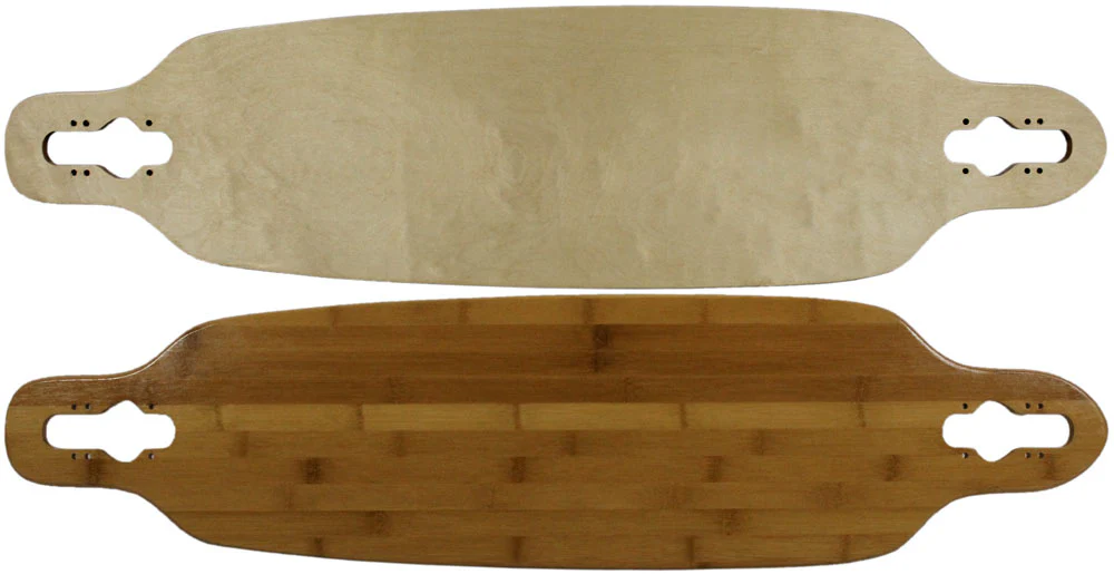 Longboard Moose Drop Through Deck 9" x 36" Bamboo Bottom