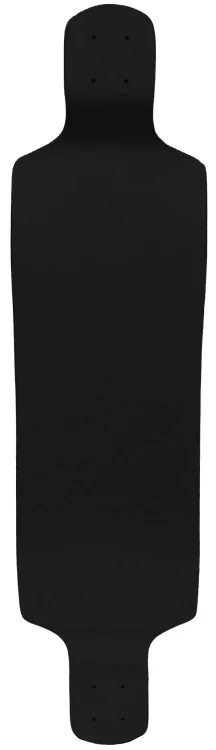 Longboard Moose Longboard Deck 10" x 39.8" Drop Down BLACK - Image 2