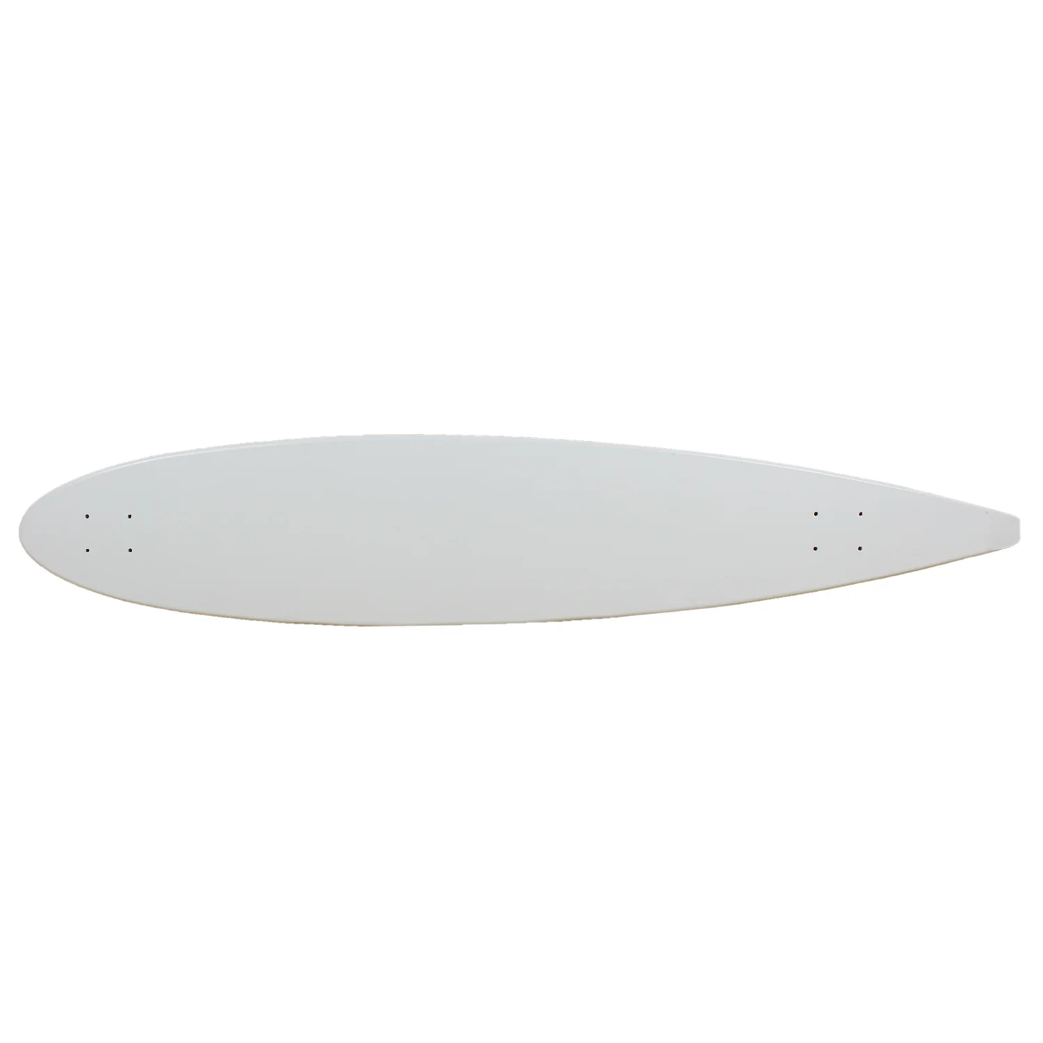 Longboard Moose Longboard Deck 9" x 47" Pintail WHITE - Image 3