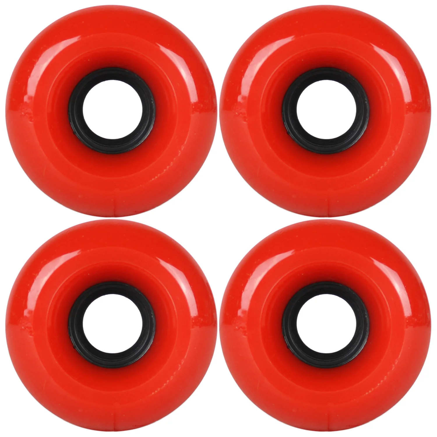Longboard Wheels 64mm x 52mm 78A Red US Made
