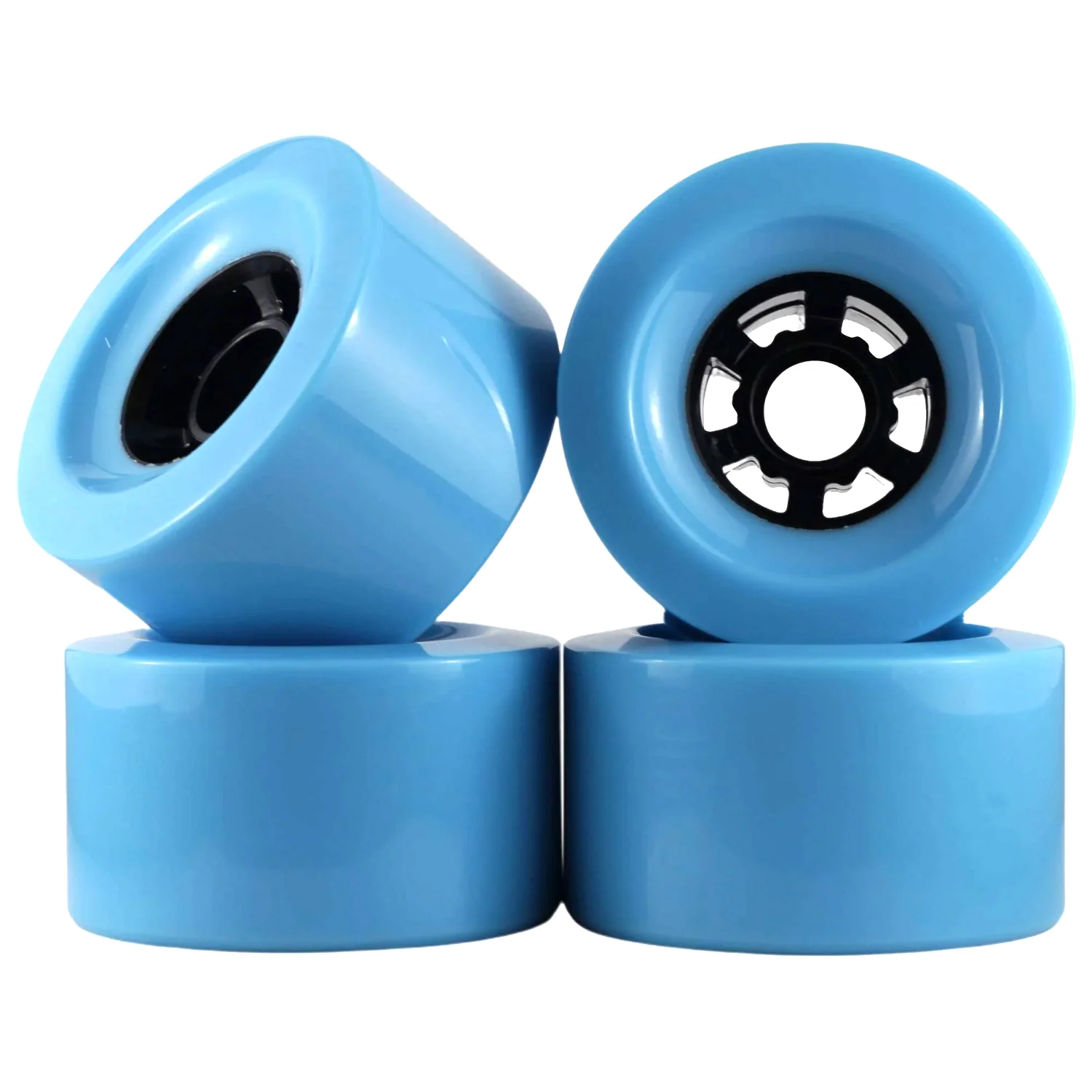 Longboard Wheels 83mm x 52mm 78A Light Blue 4-Pack - Image 5