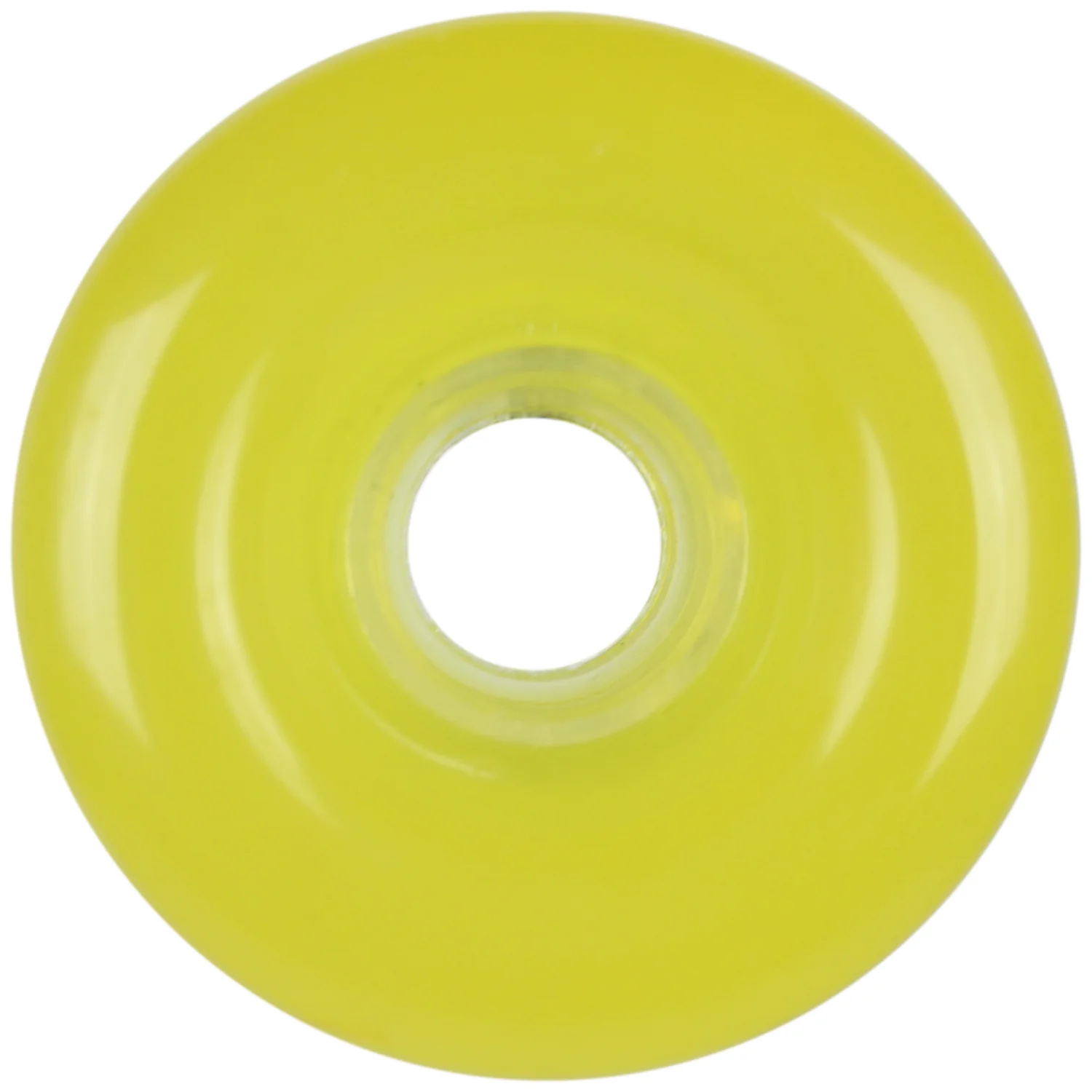 Longboard Wheels Set 69mm x 44mm 85a Translucent Yellow US Made - Image 2