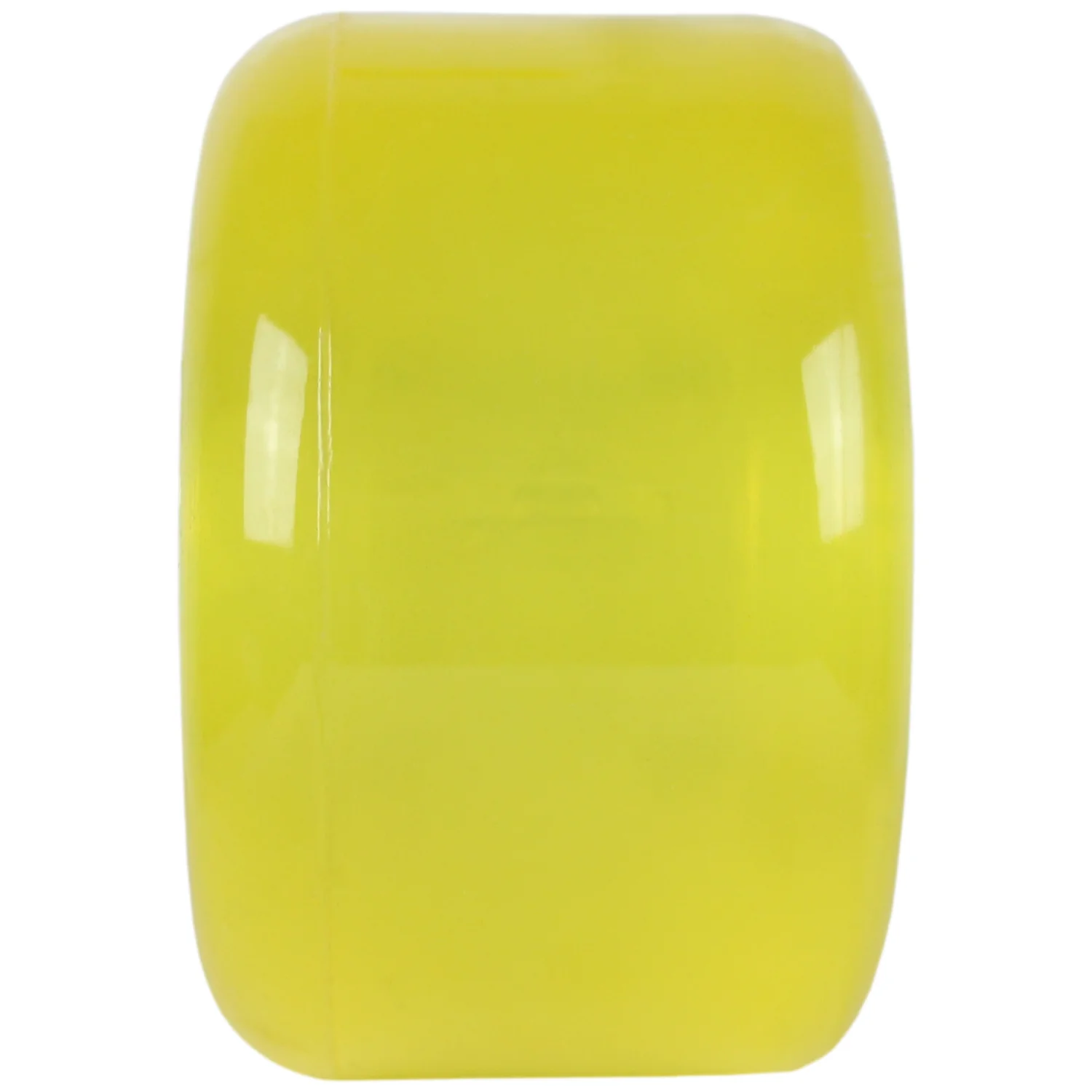 Longboard Wheels Set 69mm x 44mm 85a Translucent Yellow US Made - Image 4