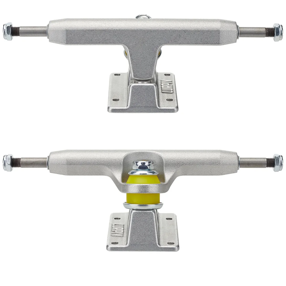 Lurpiv Skateboard Trucks Standard Polished Silver 140 (8.1") Set of 2