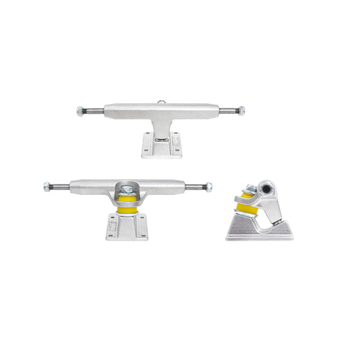 Lurpiv Skateboard Trucks Standard Polished Silver 145 (8.3") Set of 2 - Image 6