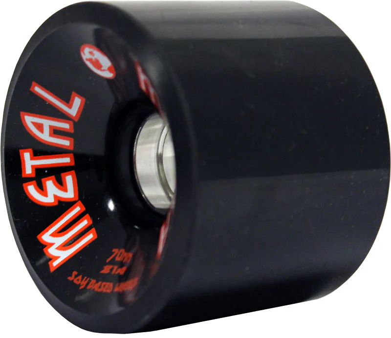 Luv Yo Mutha Longboard Wheels Metal CNC Aluminum Core 70mm 81A Black Dregs