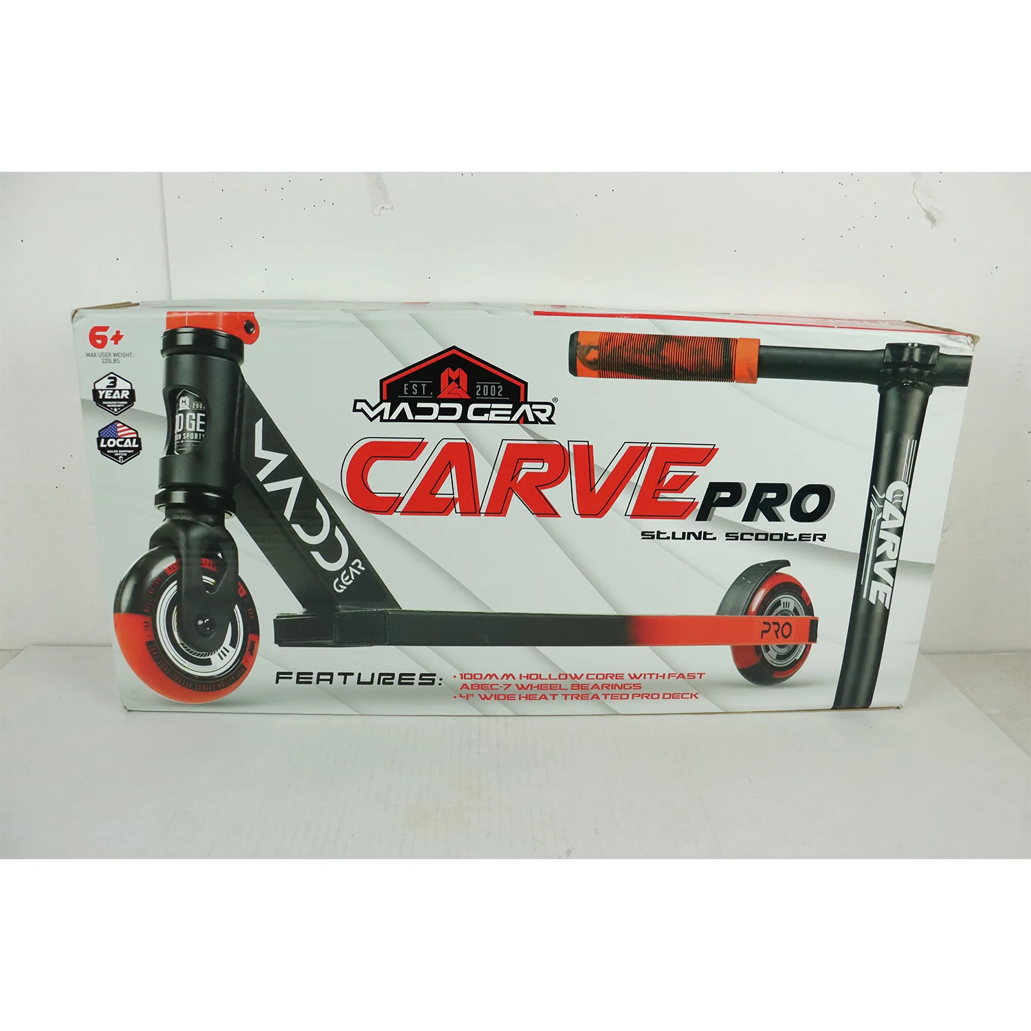 Madd Gear Scooter Carve Pro Red/Black - Image 2