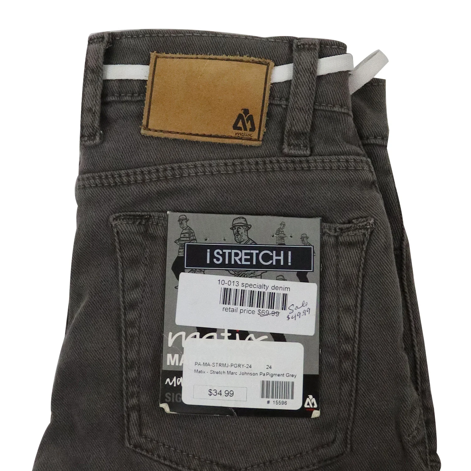 Matix Pants Marc Johnson Signature Stretch Pigment Grey - Image 2