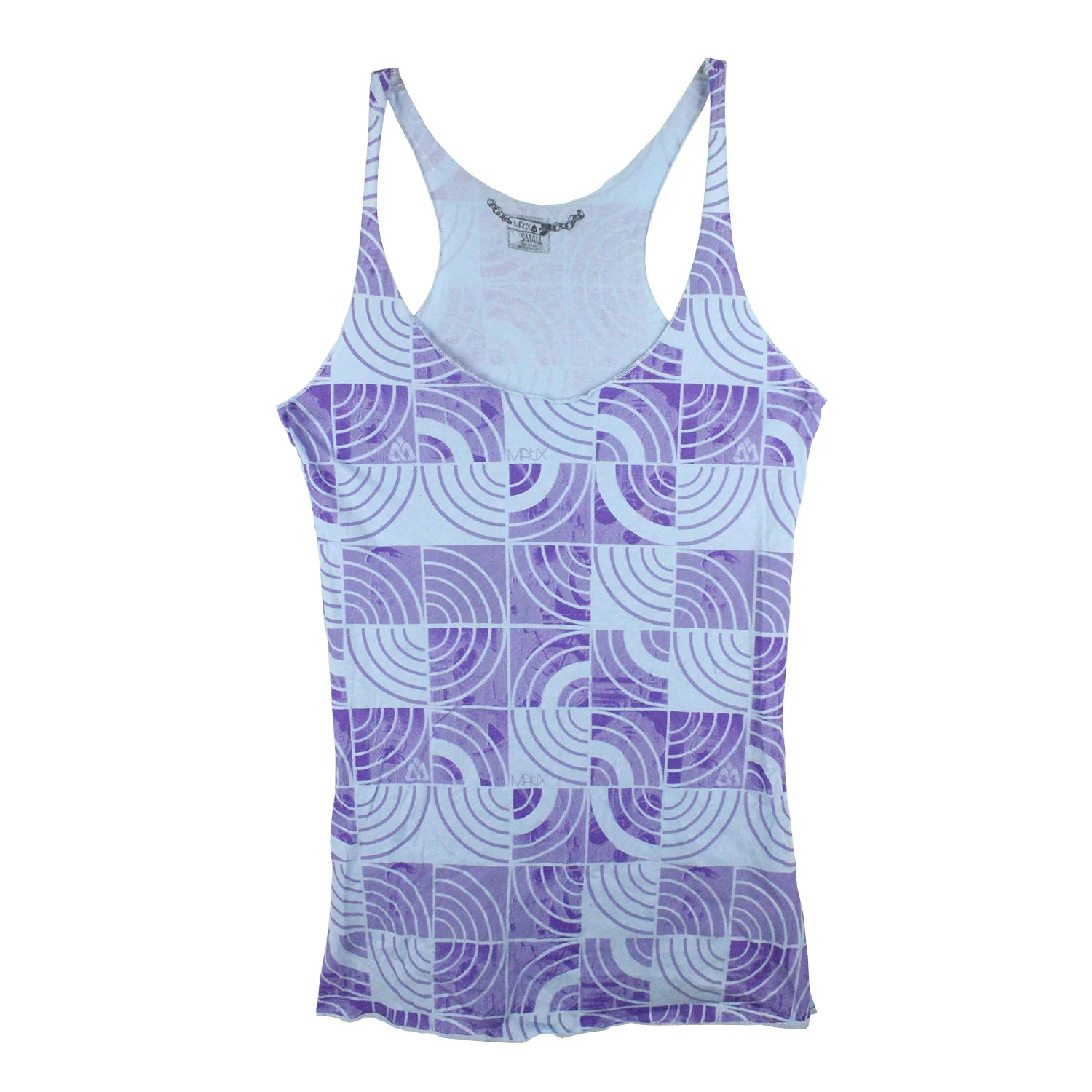 Matix Skateboard Tank Top Half Circles Purple - Small
