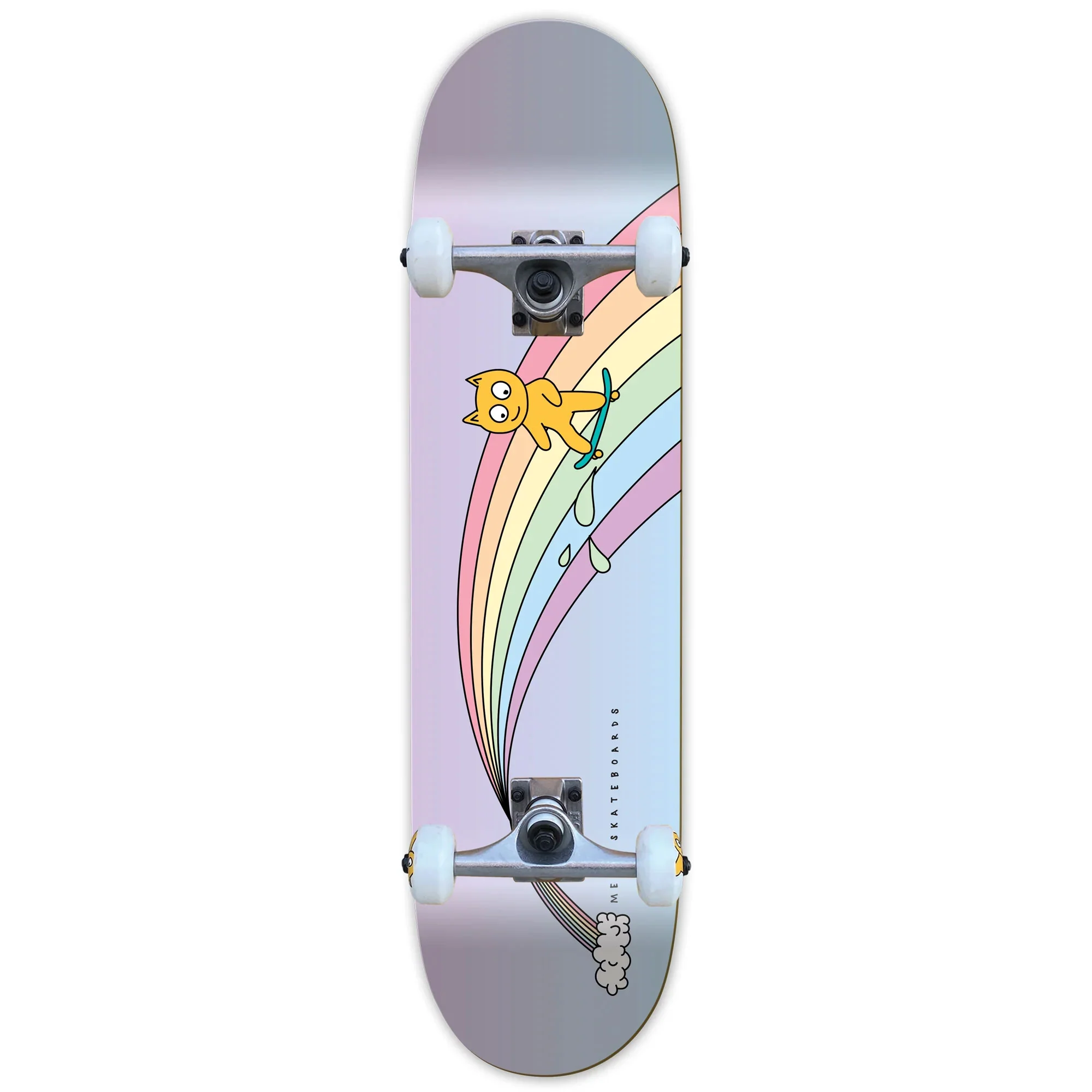 Meow Skateboard Complete Over The Rainbow Fade Mini 7.5" x 31"