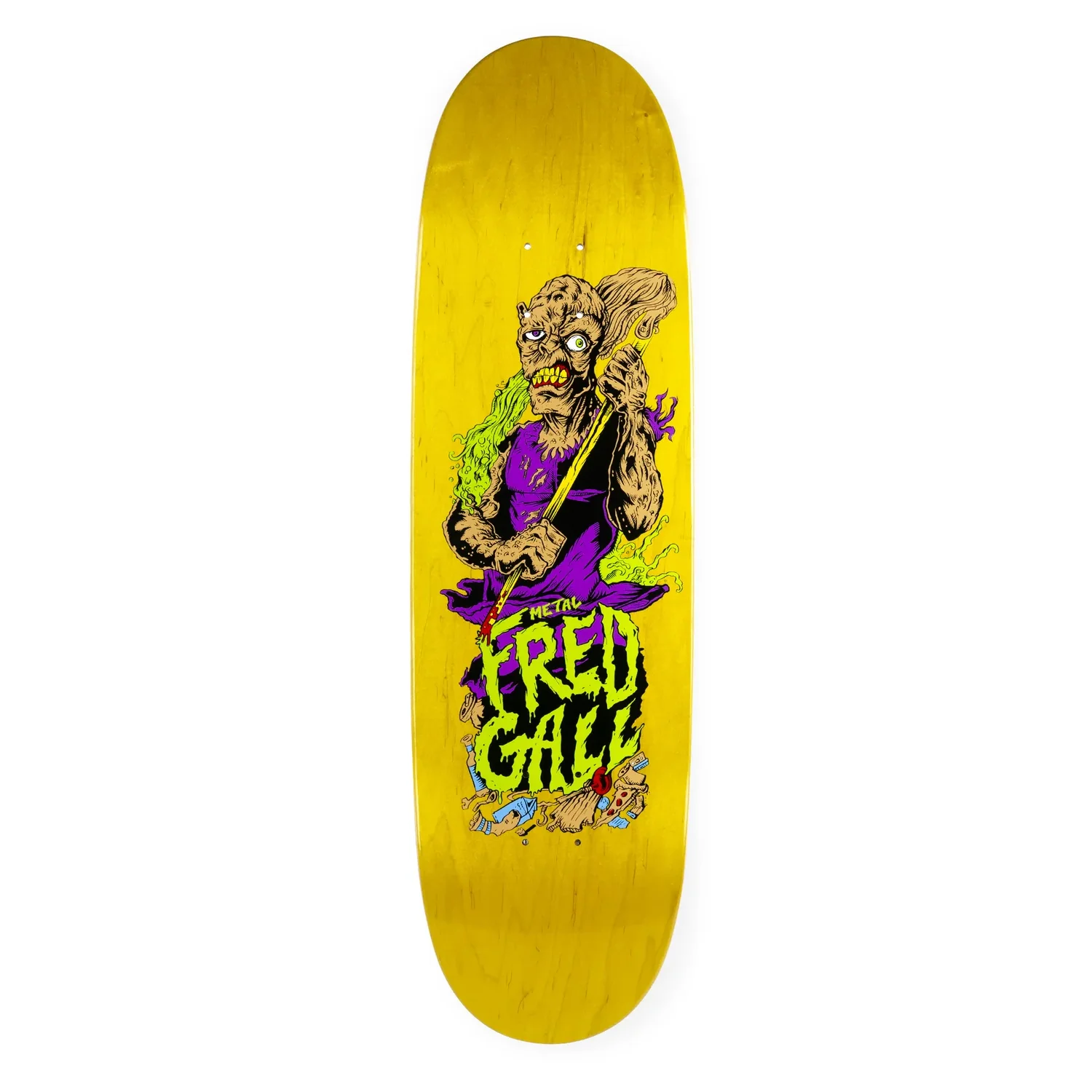 Metal Skateboard Deck Gall Toxic Avenger Egg Assorted 9.0" x 32.25"