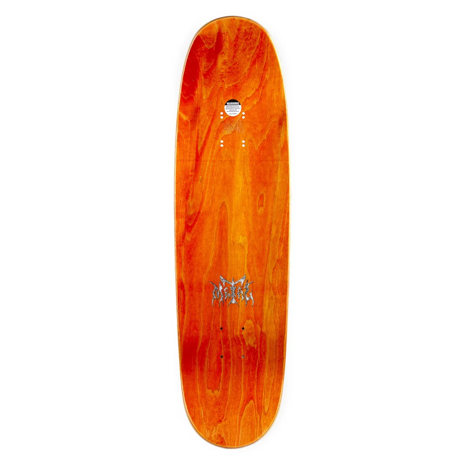 Metal Skateboard Deck Raybourn El Muerto Shaped Purple 8.75" x 32.75" - Image 2
