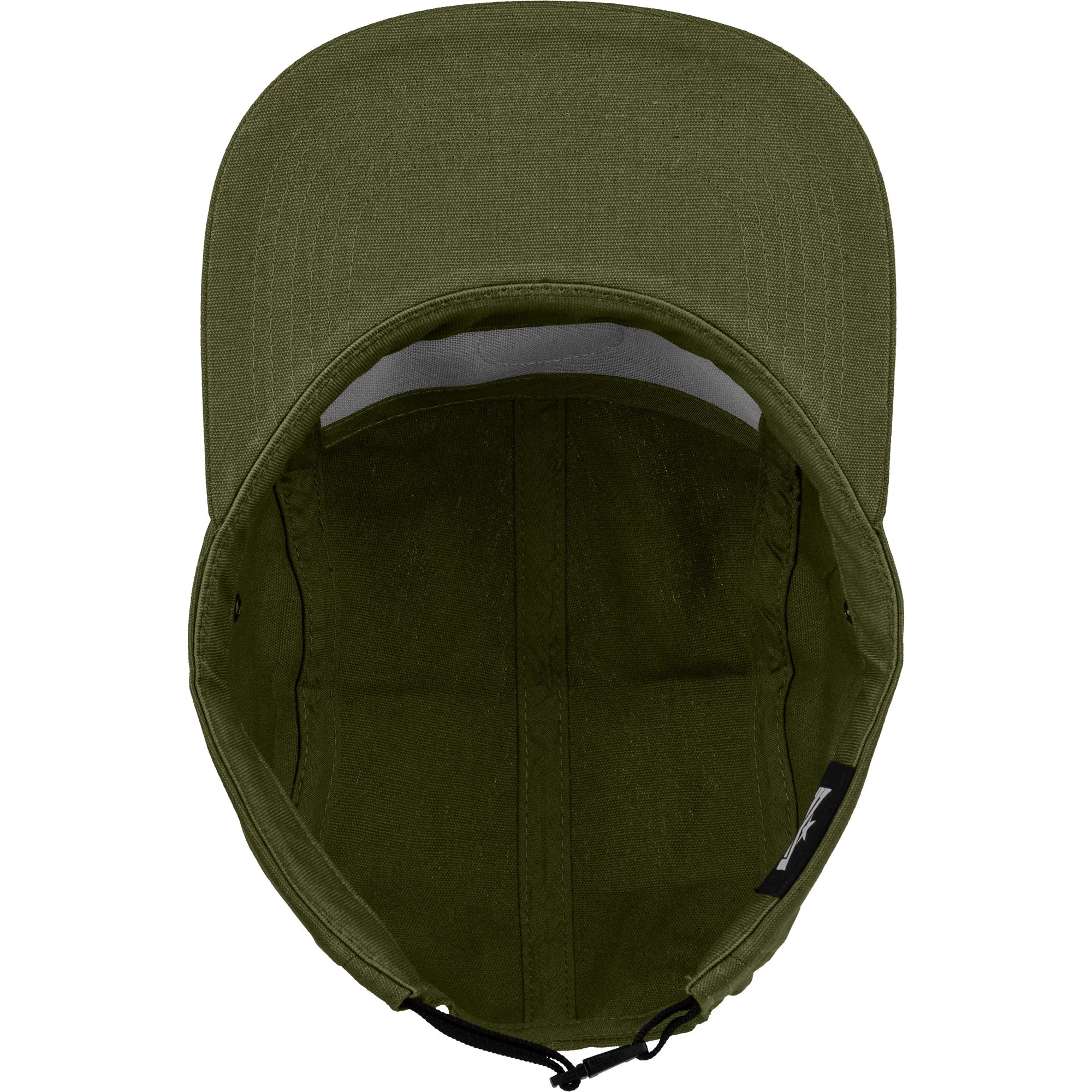 Mini Logo Skateboard Hat Chevron Circle 5-Panel Cap Army Green - Image 3