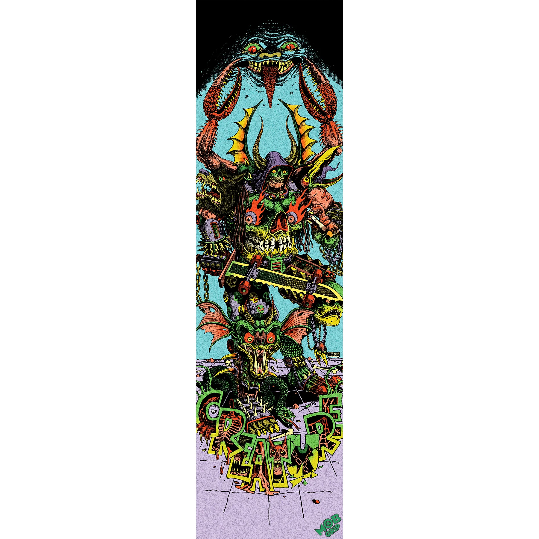 Mob Skateboard Griptape Creature Riot1934 Hallucination 9" x 33" Sheet