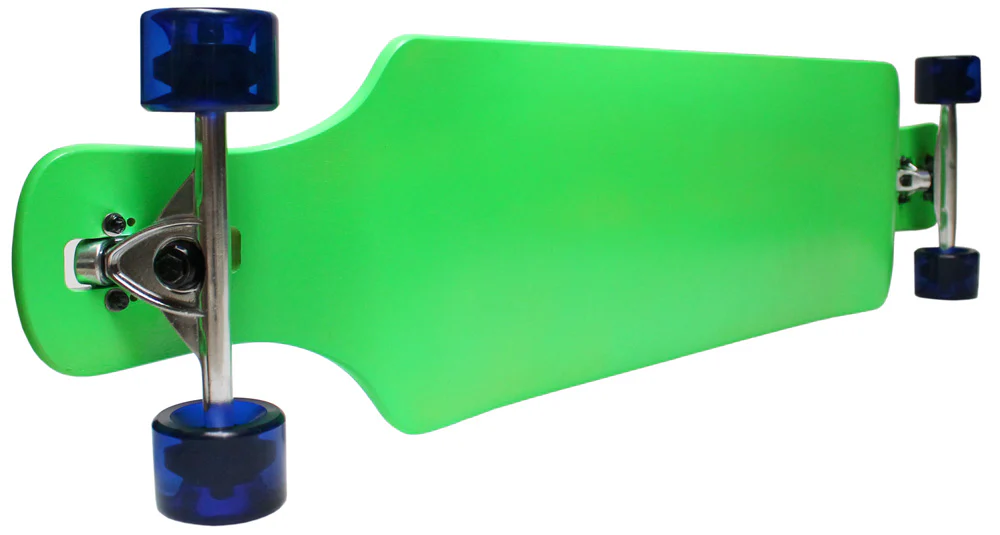 Moose 9.75" x 41.25" Double Drop Complete Neon Green 70mm Wheels