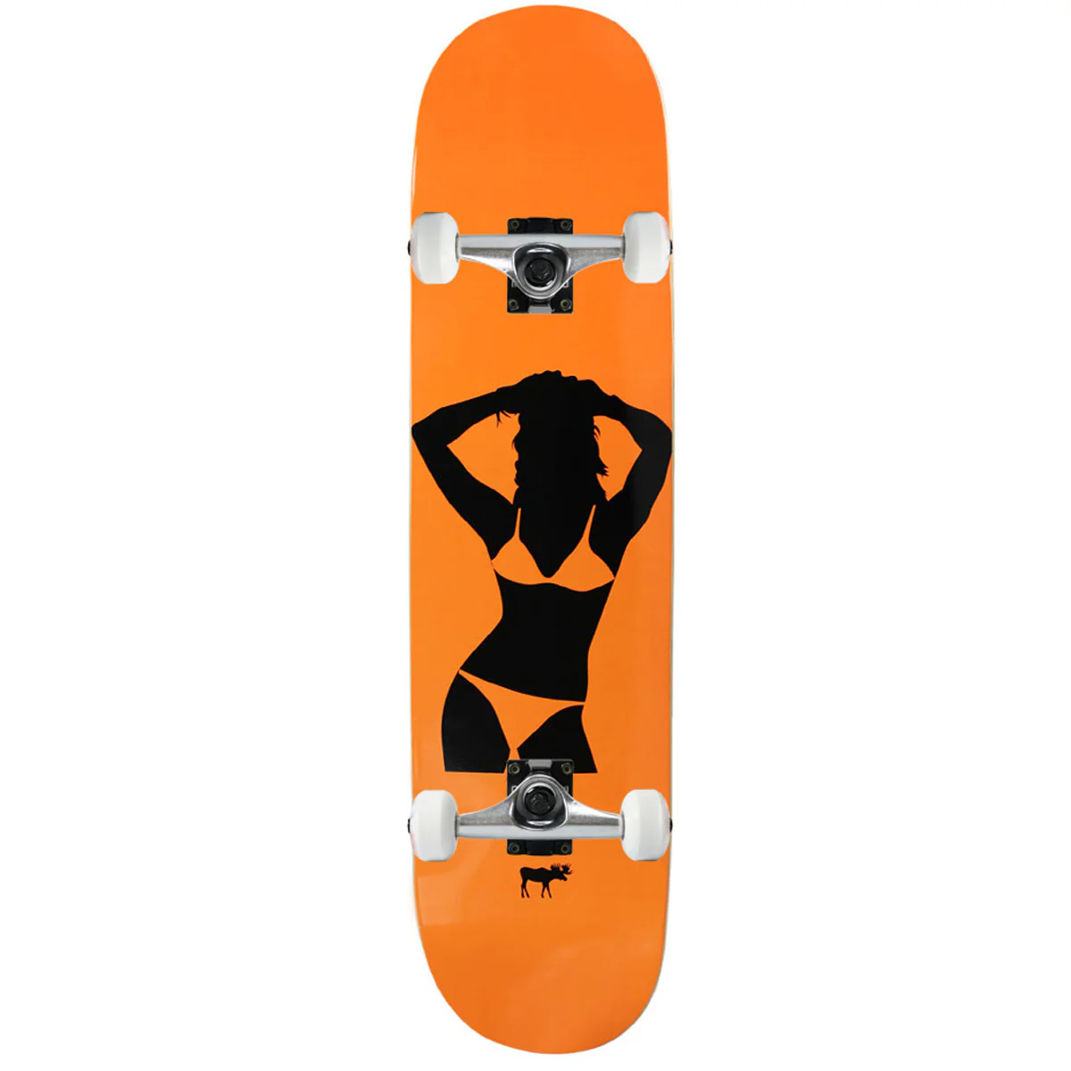 Moose Complete Canadian Maple Girl Silhouette Orange 7.75"