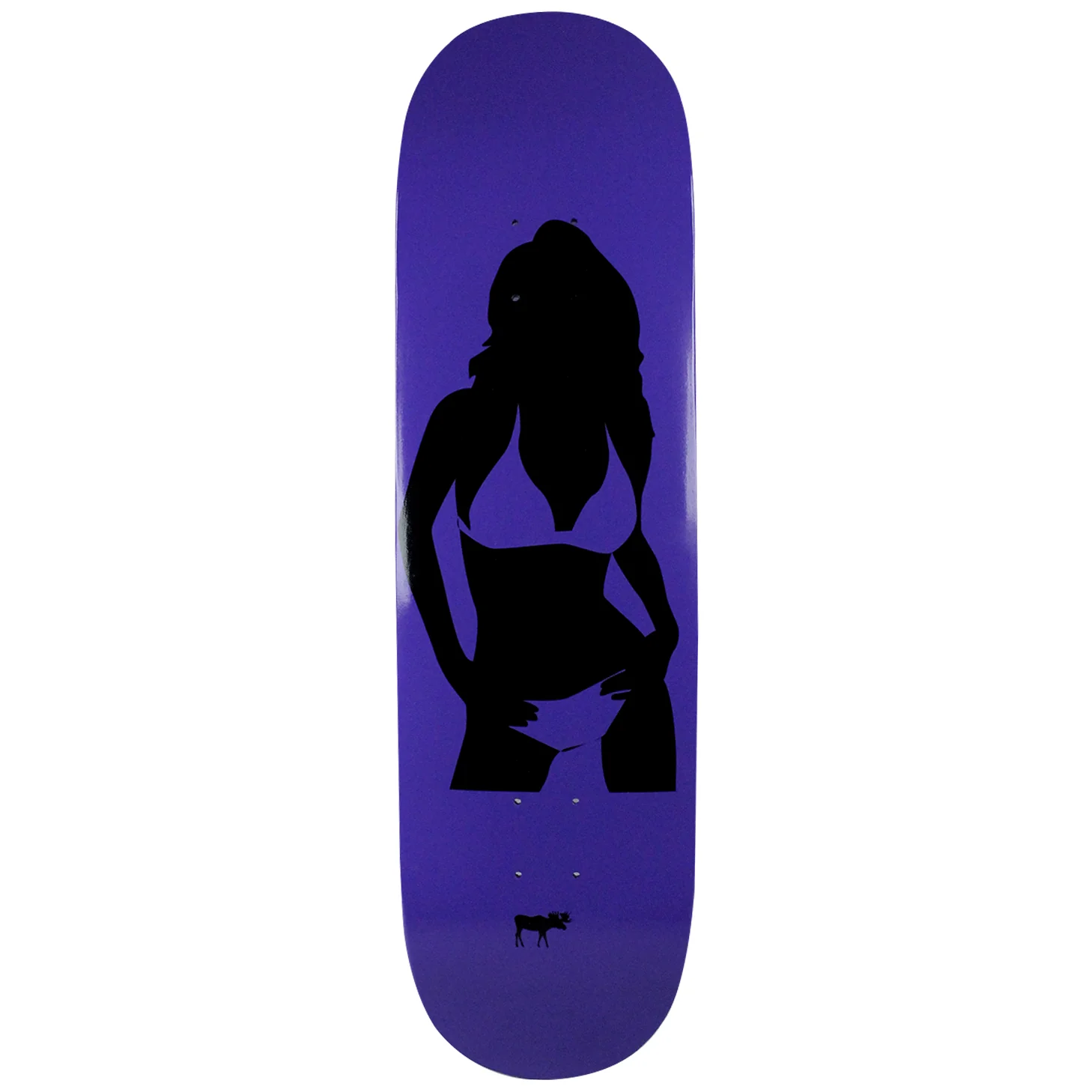 Moose Deck Canadian Maple Silhouette Purple 8.5"