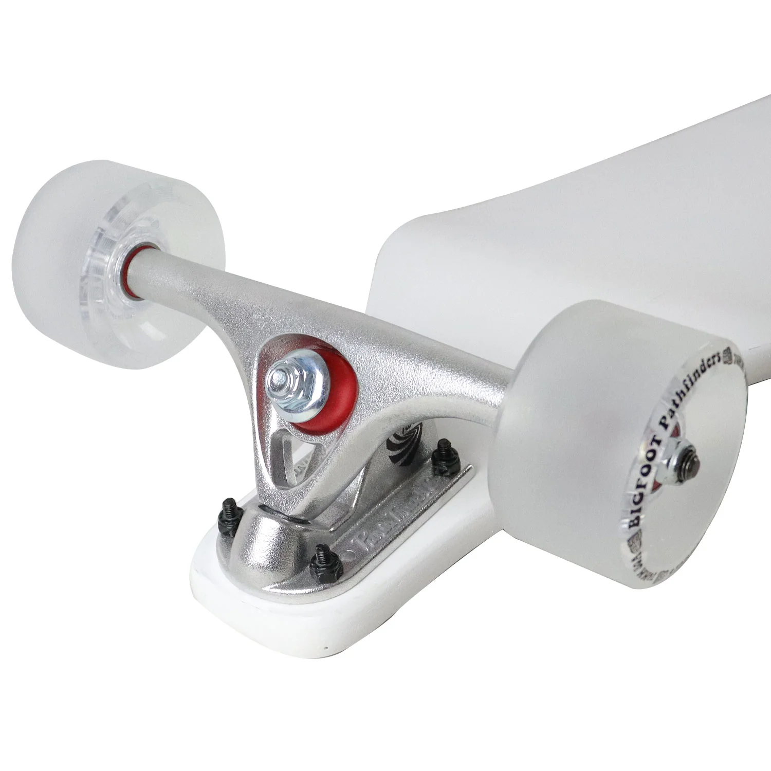 Moose Drop Down Longboard Complete (White) with Paris Trucks, Bigfoot Wheels - Image 3