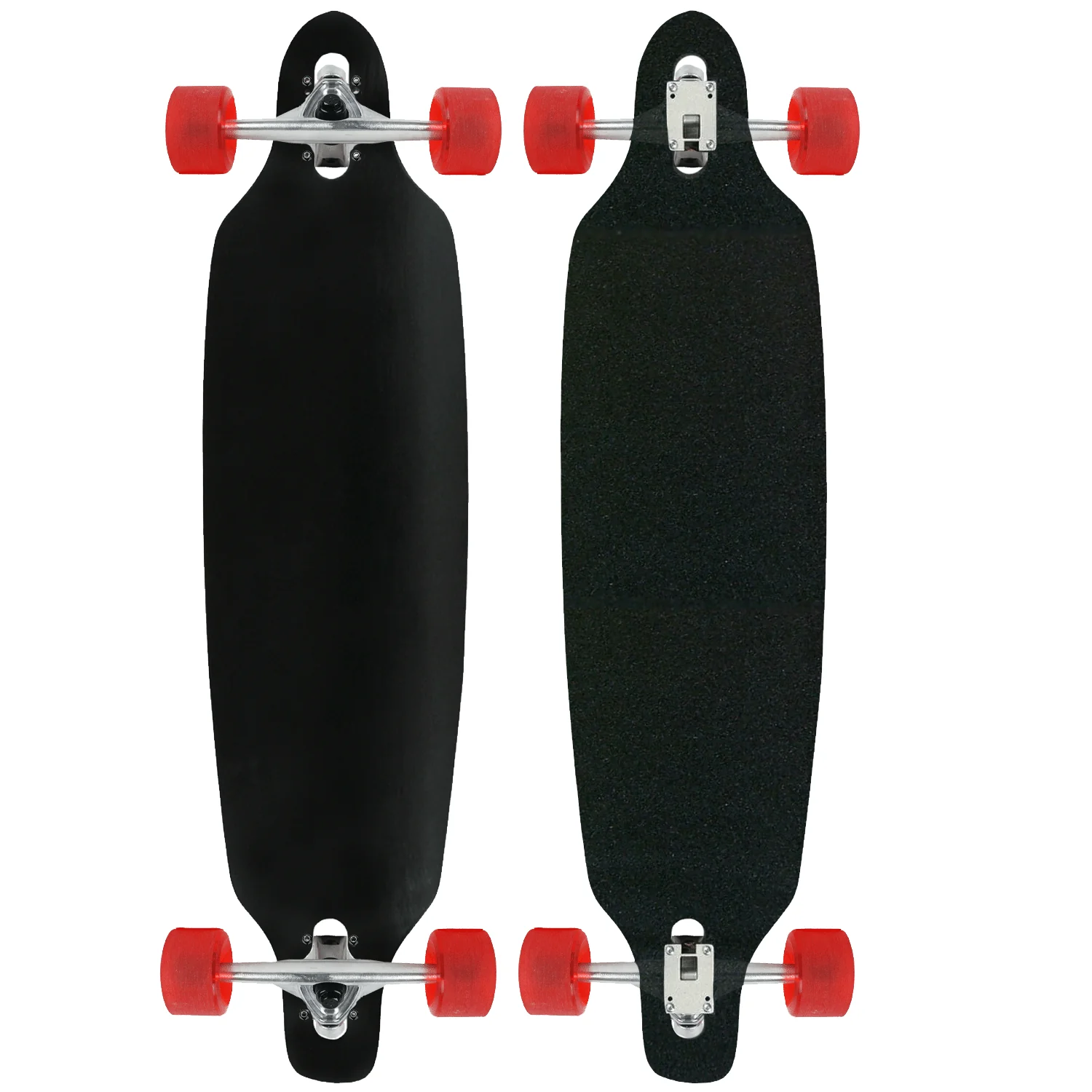 Moose Drop Through 9" x 36" Longboard Dipped Black Complete