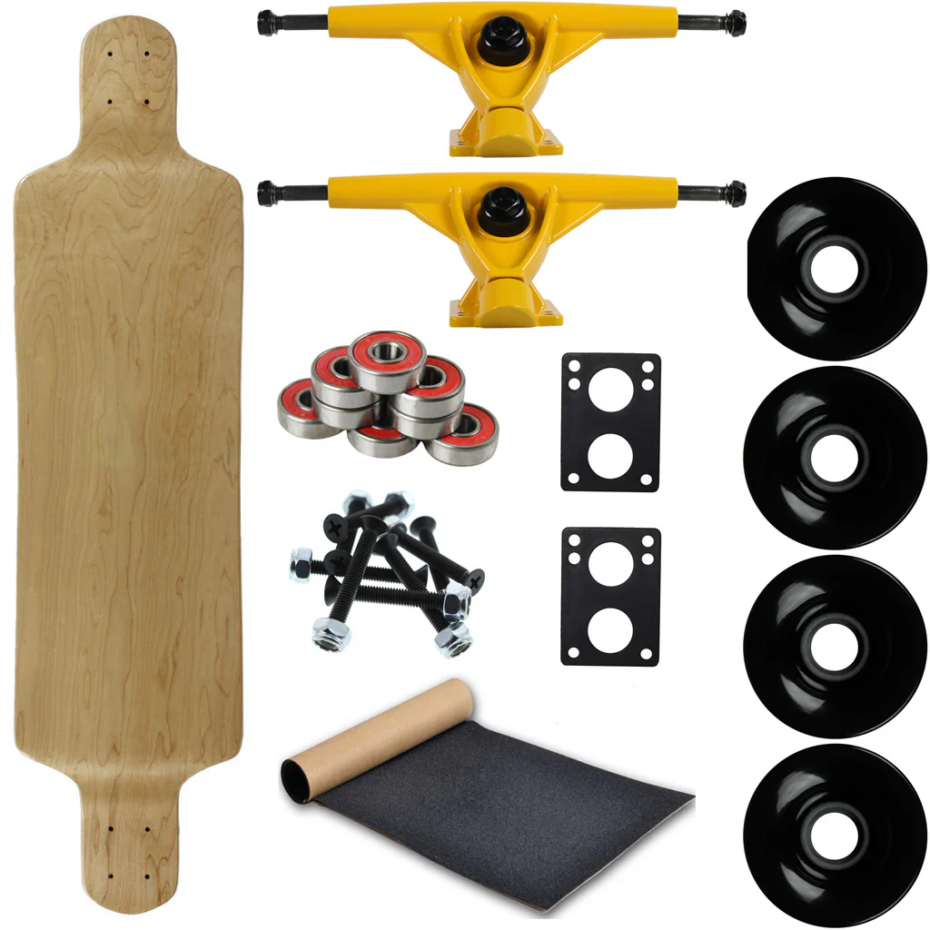 Moose Longboard 10" x 39.8" Drop Down Natural (All Parts Included)