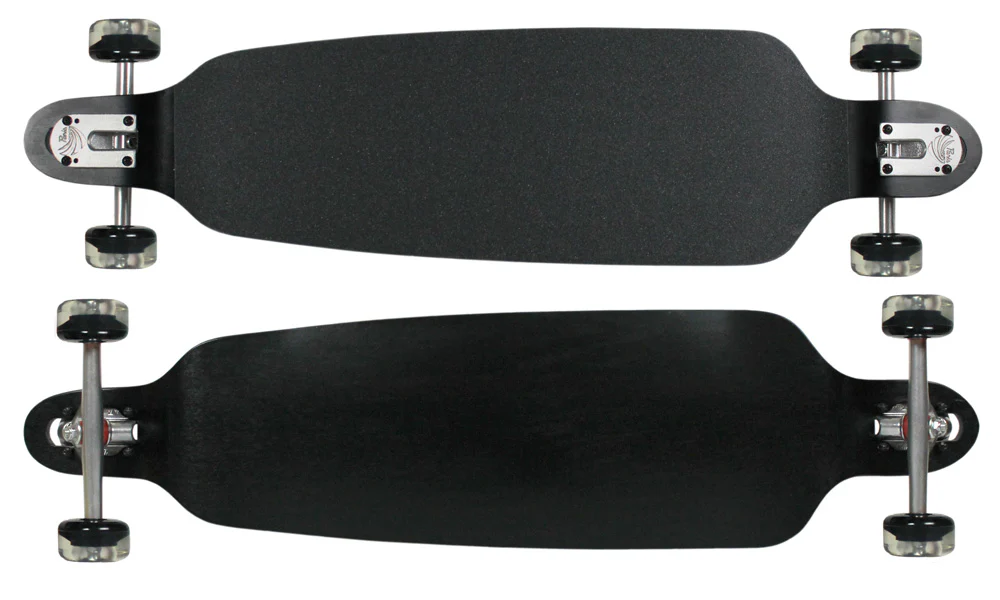 Moose Longboard 39.75 Double Drop Black / Paris / Kryptonics 65mm Clear