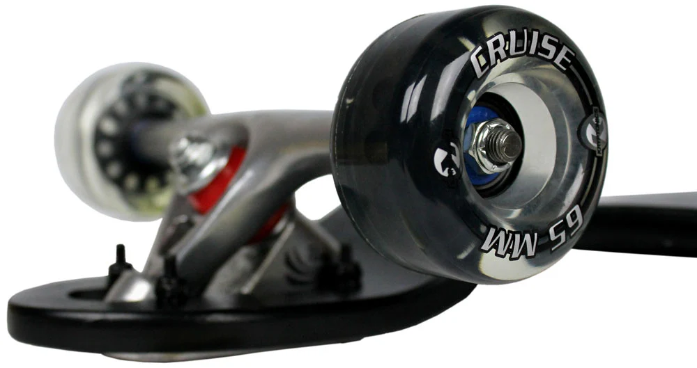 Moose Longboard 39.75 Double Drop Black / Paris / Kryptonics 65mm Clear - Image 2