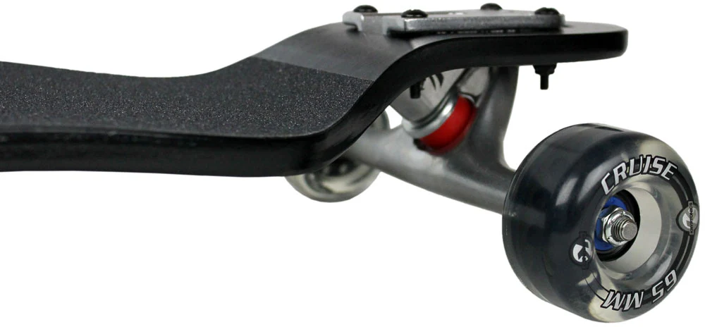 Moose Longboard 39.75 Double Drop Black / Paris / Kryptonics 65mm Clear - Image 3