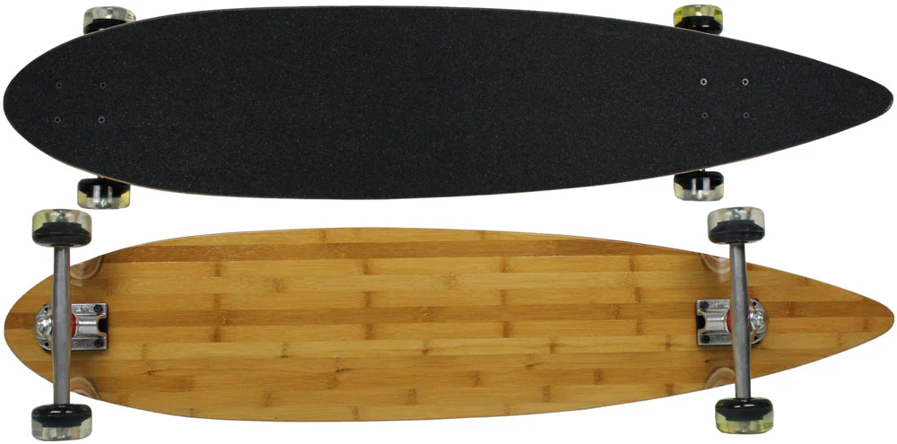 Moose Longboard 43" Bamboo Pintail / Paris / Kryptonics 65mm Clear