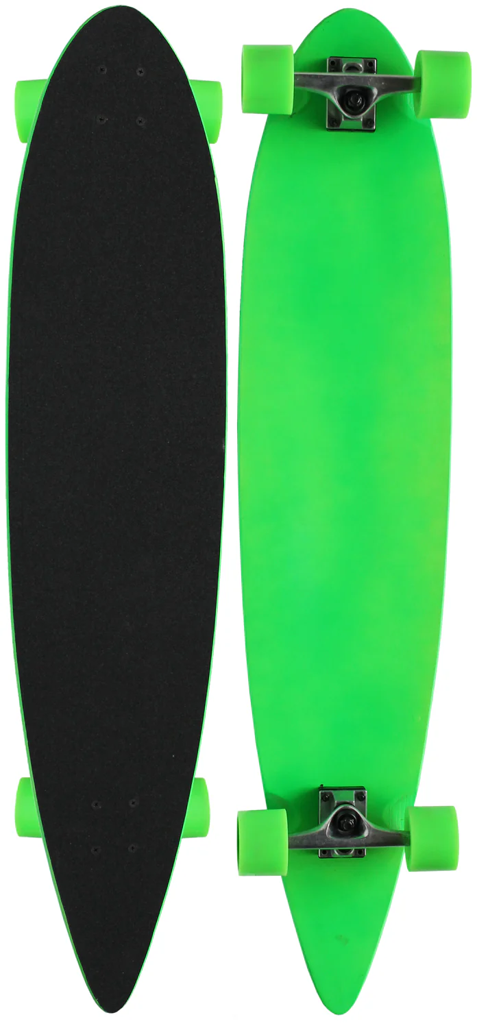 Moose Longboard 9" x 43" Neon Green Pintail - Image 2
