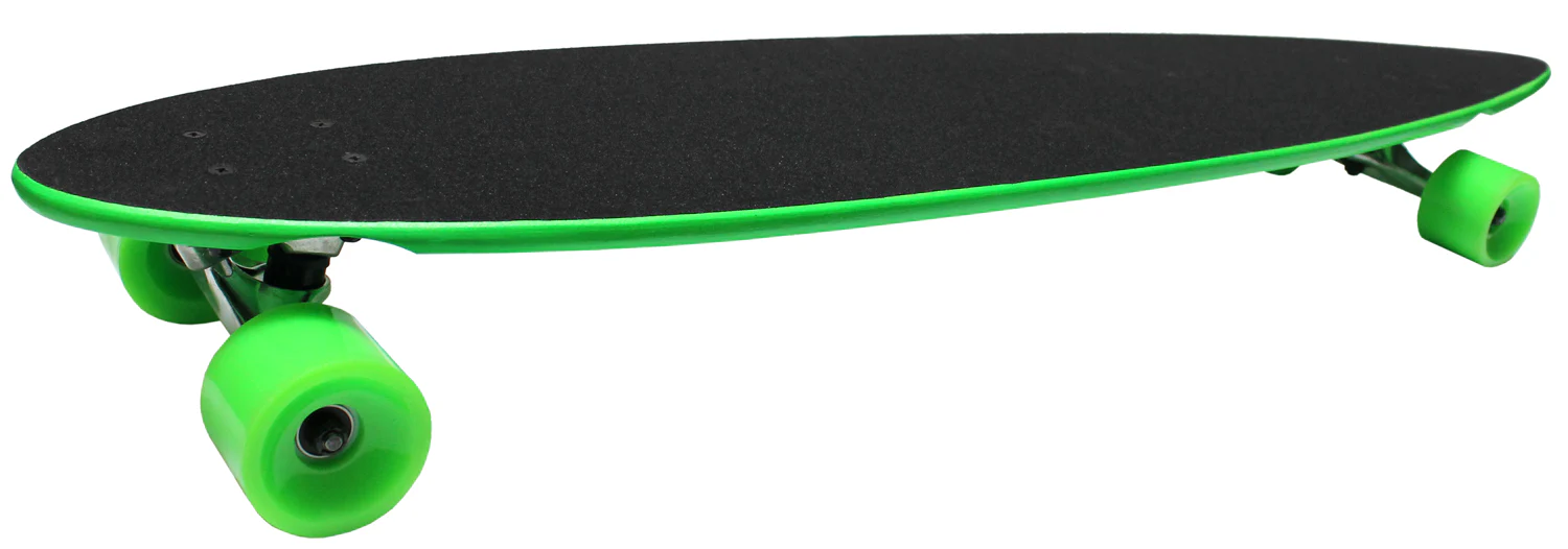 Moose Longboard 9" x 43" Neon Green Pintail - Image 3