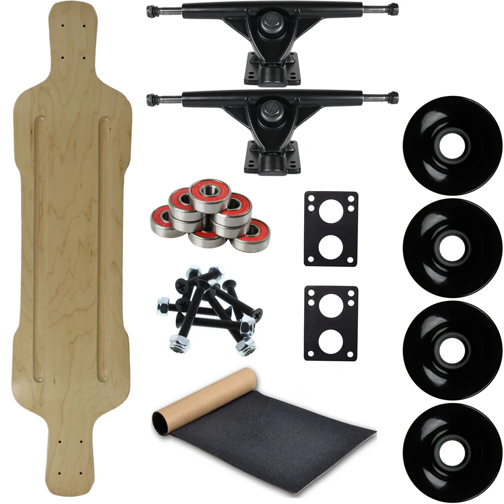 Moose Longboard Complete 8.75" x 38" Freestyle Micro Drop Down Natural