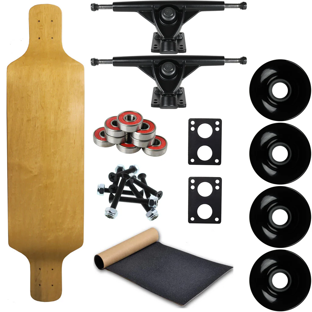 Moose Longboard Complete 9.4" x 38" Drop Down Natural