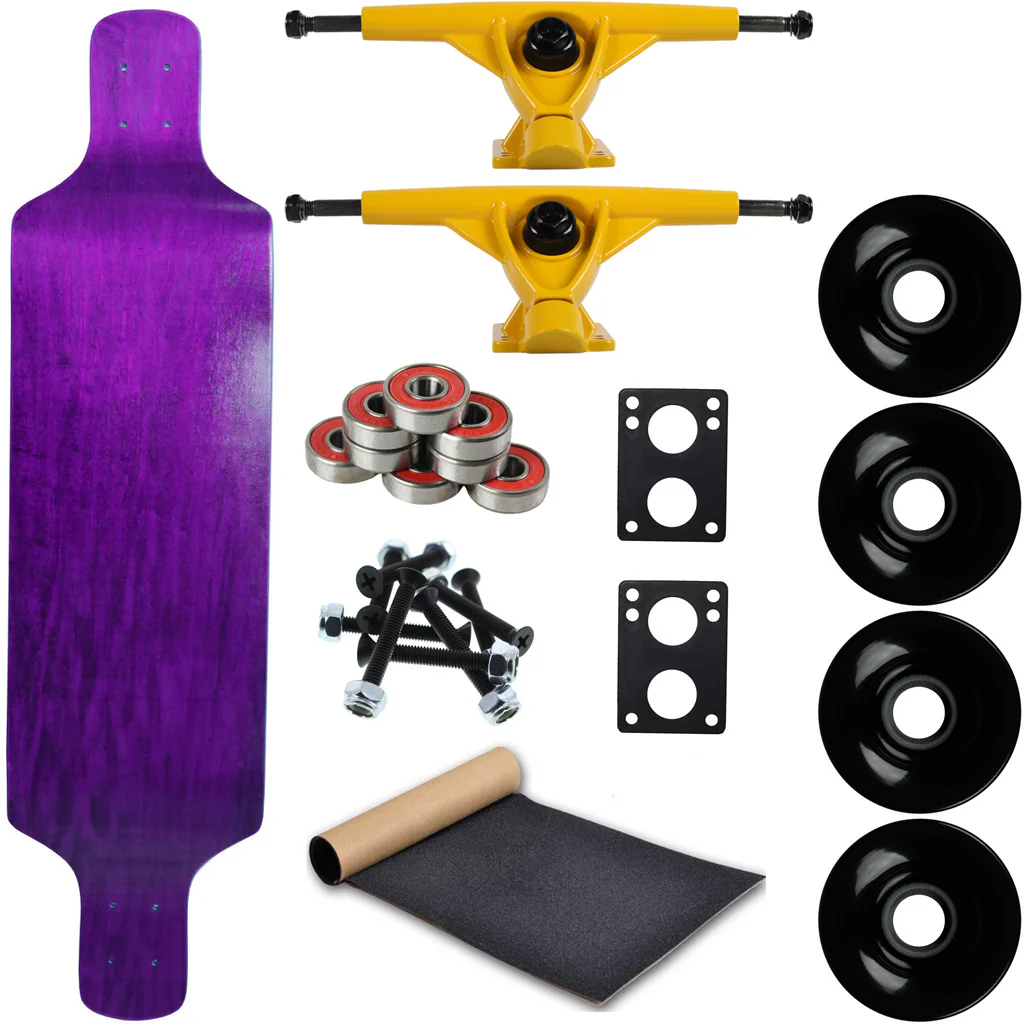Moose Longboard Complete 9.4" x 38" Drop Down Purple