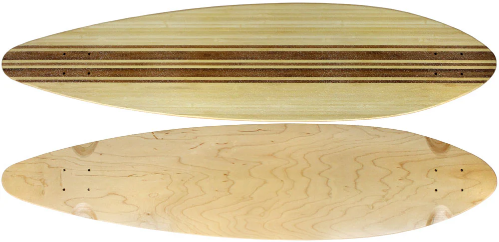 Moose Longboard Complete 9.5" x 41" Concave Bamboo Inlay Pintail - Image 4